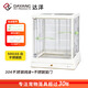 達洋B5001SS全景玻璃鳥(niǎo)籠304不銹鋼家用鸚鵡別墅和尚玄鳳虎皮適用 【不銹鋼款】5001SS白(無(wú)玻璃) 5001系列