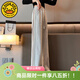 G.DUCKKIDS小黃鴨童裝女童褲子春秋季新款兒童運動(dòng)褲時(shí)尚百搭大童女孩闊腿褲 織帶闊腿褲灰色 160 尺碼13~14歲【150-160cm】