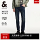 杰克·瓊斯（JACK&JONES）夏季新款舒適百搭貓須水洗修身版型logo休閑牛仔褲男裝225132067 A14深牛仔藍(lán) 29 170 W29/L30