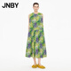江南布衣（JNBY）【商場(chǎng)同款】25秋新品連衣裙無袖直筒棉質(zhì)寬松草地印花5P7G15420 347/綠色系 S