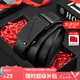 蔻一（Cnoles）男士皮帶時(shí)尚休閑商務(wù)磨砂自動(dòng)扣褲腰帶 生日實(shí)用禮物送男友老公  黑色