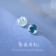 巷南999純銀月亮太陽(yáng)耳釘高級(jí)感女2025新款不對(duì)稱耳環(huán)ins小眾設(shè)計(jì)耳飾 999銀月亮太陽(yáng)耳釘（一對(duì)）