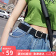 viney腰帶女針扣女士皮帶搭配牛仔褲帶腰帶時(shí)尚學(xué)生高顏值裙帶生日禮物