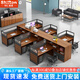 時仁（ShiRen）辦公桌組合辦公家具財務(wù)辦公桌公司屏風(fēng)職員工位簡約現(xiàn)代辦公室 干型六人位【帶柜椅】