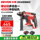 大有（Devon）20V工業(yè)級無刷充電鋰電電錘5401打混凝土電鎬開鑿4.0Ah單電快充