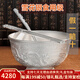 莉翠行（LICUIHANG）銀碗套裝999足銀三件套大號雪花銀勺子筷子雙層實(shí)用婚慶龍鳳呈祥 銀碗套裝340克（免費刻字）