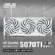 華碩RTX5070Ti 系列 臺式電腦電競游戲顯卡 ROG STRIX猛禽/TUF電競特工/Prime大師  AI算力 DLSS4 TUF-RTX5070TI-O16G-WHITE