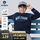NAVIGARE兒童衛(wèi)衣新款秋款中大童中性圓領(lǐng)衛(wèi)衣長(zhǎng)袖休閑百搭男女童時(shí)尚衛(wèi)衣 【漫旅奇遇】深藍(lán) 140