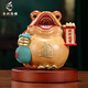 春錦秋鯉黃銅進(jìn)寶金蟾擺件三足蟾蜍吉祥物公司前臺(tái)裝飾品店鋪開業(yè)禮品 （順豐包郵）YTJ黃銅招財(cái)進(jìn)寶金蟾（茶棕色小號(hào)）