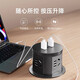 JANX升降插座家用桌面島臺(tái)嵌入式隱藏?zé)o線按壓式多孔位帶USB接口插座 灰色氣動(dòng)USB+C升降插座+1.5米線