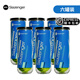 史萊辛格（Slazenger） 網(wǎng)球整箱溫網(wǎng)比賽3/4粒鐵罐膠罐比賽用球施萊辛格豹子球筒裝新貨 三粒 膠罐 6筒