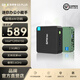 極摩客GMK極摩客G3PLUS英特爾Twin Lake N150  15W輕辦公影音桌搭迷你電腦主機mini小主機高性能 雅丹黑 準系統(tǒng)（無內(nèi)存/硬盤）
