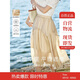 茵曼（INMAN）半身裙女夏季休閑百搭蓬蓬裙18322|205 淺卡其 S