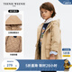 Teenie Weenie Kids小熊童裝春秋款男女童休閑連帽立領(lǐng)三防棉服外套 米色 120cm