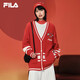 FILA 叕運蛇|斐樂【楊冪同款】女編織外套2025春季新年款拼接開衫毛衣