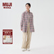 無印良品（MUJI）女式 燈芯絨直筒褲褲子女款長(zhǎng)褲休閑褲秋季女裝BEB90C4A 米白色 XL (165/74A)
