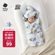 babycare初生嬰兒全棉抱被安撫調(diào)溫產(chǎn)房新生兒包被咘咘熊月光藍(lán)90*90