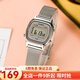 卡西歐手表女復(fù)古小金表嘻哈小方塊方形電子男表 LA670WEM-7D
