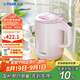 虎牌（TIGER）電熱水壺 雙層防燙 快燒水壺 PCG-G10C 1L電水壺 粉色