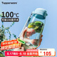 特百惠（Tupperware）樂趣550ML塑料杯夏季男女學生便攜運動水杯子大容量雙飲口 冰水藍
