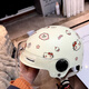 HEllokitty電動(dòng)車(chē)頭盔女生3C認證可愛(ài)四季通用夏季防曬兒童安全帽 【大童5-15歲】+TZ貓頭防曬