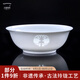古鎮(zhèn)陶瓷景德鎮(zhèn)高白瓷餐具套裝高溫陶瓷器碗碟套裝白玲瓏瓷碗 年年有余 白玲瓏 年年有余 8.5英寸湯碗