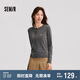 森馬（Semir）森馬陳都靈針織開衫女美利奴羊毛衫24冬新款內搭保暖109724106001
