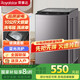榮事達全自動10/8公斤波輪洗衣機家用租房智能藍光洗脫一體大容量酒店一鍵脫水 10公斤-玻璃蓋板-店長推薦