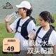 伯希和（Pelliot）戶外飲水袋登山徒步跑步便攜越野跑騎行軟水壺16504457 白500ML