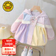 G.DUCKKIDS小黃鴨童裝女童外套春秋2025新款兒童衣服洋氣可愛(ài)小女孩秋裝風(fēng)衣 紫色 80 尺碼8-10個(gè)月建議體重19-23斤