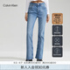 Calvin KleinJeans四季款女士潮流復(fù)古洗水微彈ck高腰合體微喇牛仔褲J223285 高腰合體靴型版-牛仔淺藍-1AA 28 160/70A（2.1尺）70CM