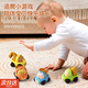 結(jié)盟者卡通動(dòng)物工程車2-6歲慣性益智滑行挖掘攪拌翻斗車男女孩耐摔玩具 挖掘機(jī)+翻斗車+云梯車+攪抖車 慣性動(dòng)物工程車