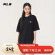MLB男女短袖T恤潮流百搭純色休閑25夏季新款3ATSB5053-50BKS-XXL