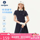納維凱爾（Navigare）女童連衣裙夏季兒童POLO裙涼爽時尚速干舒適時間的海深藍(lán)160