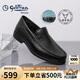 金利來（goldlion）男鞋商務(wù)皮鞋按摩緩震鹿皮革樂福鞋G521420014AAA黑色41