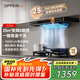 歐派（OPPEIN）抽油煙機 25立方大風量家用大吸力油煙機OZ02 爆炒煙機灶具套裝 25m3變頻自動巡航OZ02