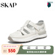 圣伽步（Skap）涼鞋女士運(yùn)動(dòng)透氣包頭軟底沙灘鞋 米白 36