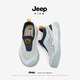 JEEP KIDS2025新款夏季單網運動鞋男女童軟底透氣輕便一腳蹬戶外運動鞋 藍色 38