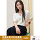 獨(dú)束大碼女裝2025夏季新品蕾絲花邊法式浪漫小衫微胖甜美顯瘦襯衫 藍(lán)色 XL （尺碼：3）