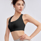 neverme運(yùn)動(dòng)內(nèi)衣女前拉鏈高強(qiáng)度收副乳瑜伽上衣透氣網(wǎng)紗美背外穿 黑色 L 【建議 75D/80ABC/85A】