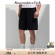 ABERCROMBIE & FITCH【毛圈布短褲】男裝25夏季新款經(jīng)典小麋鹿衛(wèi)褲短褲KI128-5077 黑色 2XL (185/104A)