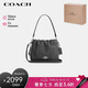 蔻馳（COACH）【品牌直供】FAYE 女士大號字母徽標(biāo)手提云朵包黑色 七夕禮物