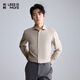 利郎青年商務(wù)男裝【親膚舒適】襯衫男長(cháng)袖溫莎領(lǐng)易打理通勤正裝襯衣 卡其灰（2Y） 40