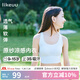 like uu少女內(nèi)衣發(fā)育期工字背格子紋輕薄舒適文胸少女文胸兒童內(nèi)衣 淺海藍(lán)色 均碼 plus款