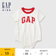 GAP嬰童2025春季新款logo棉質(zhì)柔軟連體衣兒童裝包屁衣爬服687144