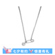 VVIENNE WESTLOCK回形針項(xiàng)鏈毛衣鏈情侶項(xiàng)鏈送男朋友女友禮物七夕送女友送禮 銀色