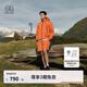 KOLON SPORT/可隆露營短褲 明星同款 男女同款TRIWIND防風(fēng)防潑水防曬耐磨褲 LUHP5MT568-OR 橙黃 XL 180/86A