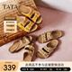 他她（TATA）女鞋勃肯拖2025夏季新款外穿拖鞋涼鞋女 焦糖可露麗 38