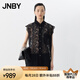 JNBY【商場同款】25夏新品襯衫無袖襯衫領(lǐng)寬松5P5210730 001/本黑 L