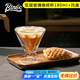 Bincoo雙層玻璃杯咖啡杯咖啡館冰美式拿鐵DIRTY威士忌特調(diào)飲品杯 雙層玻璃咖啡杯+托盤 1個(gè)